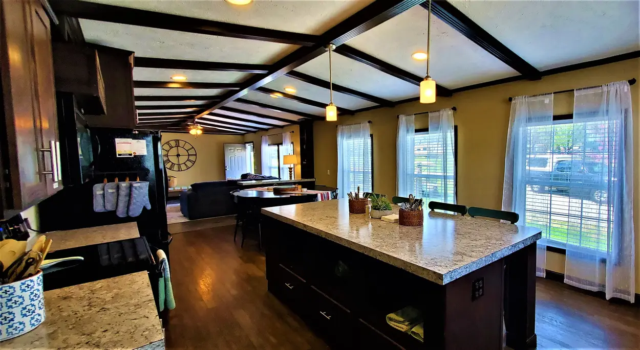 kitchen view of house at sidetrack rv park